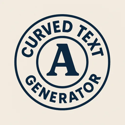 Curved Text logo
