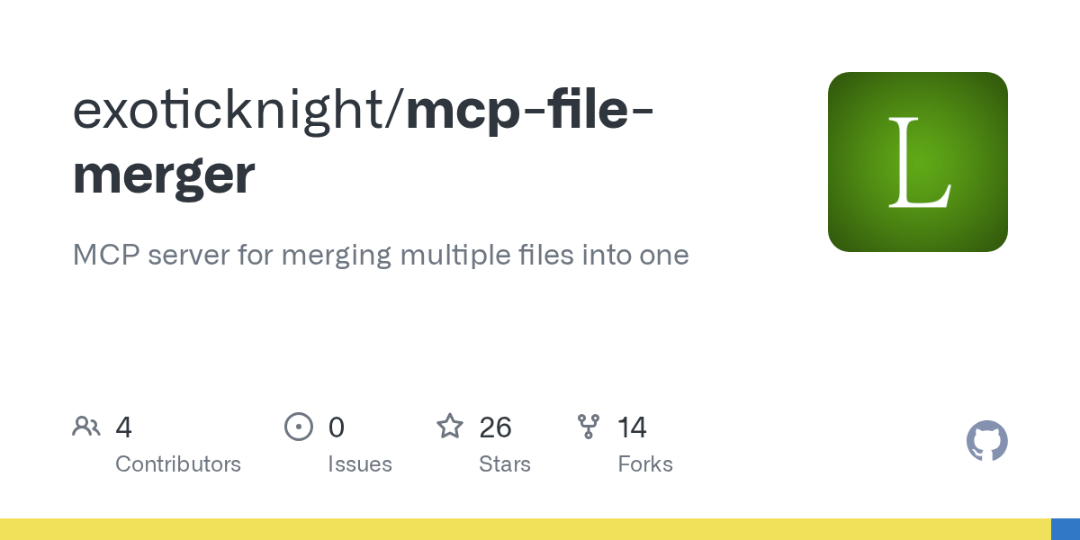 mcp-file-merger logo