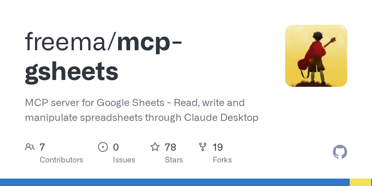 mcp-gsheets logo
