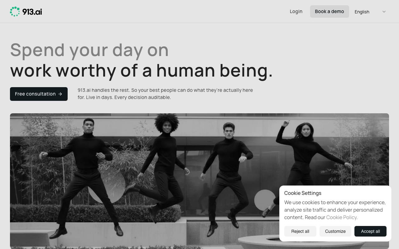 913.ai website preview