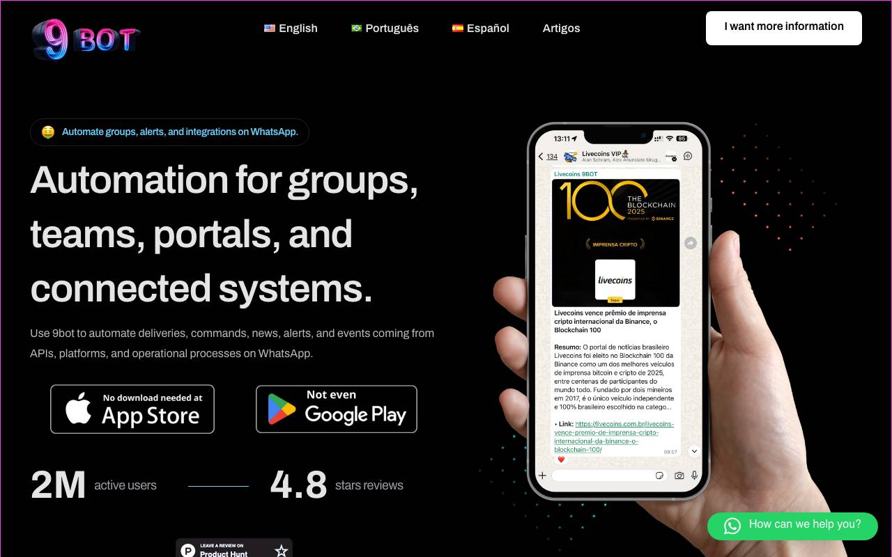 9bot website preview