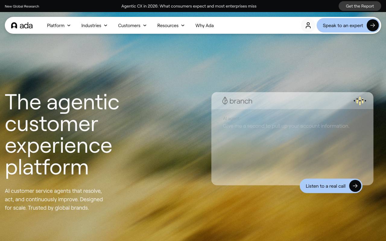 Ada website preview