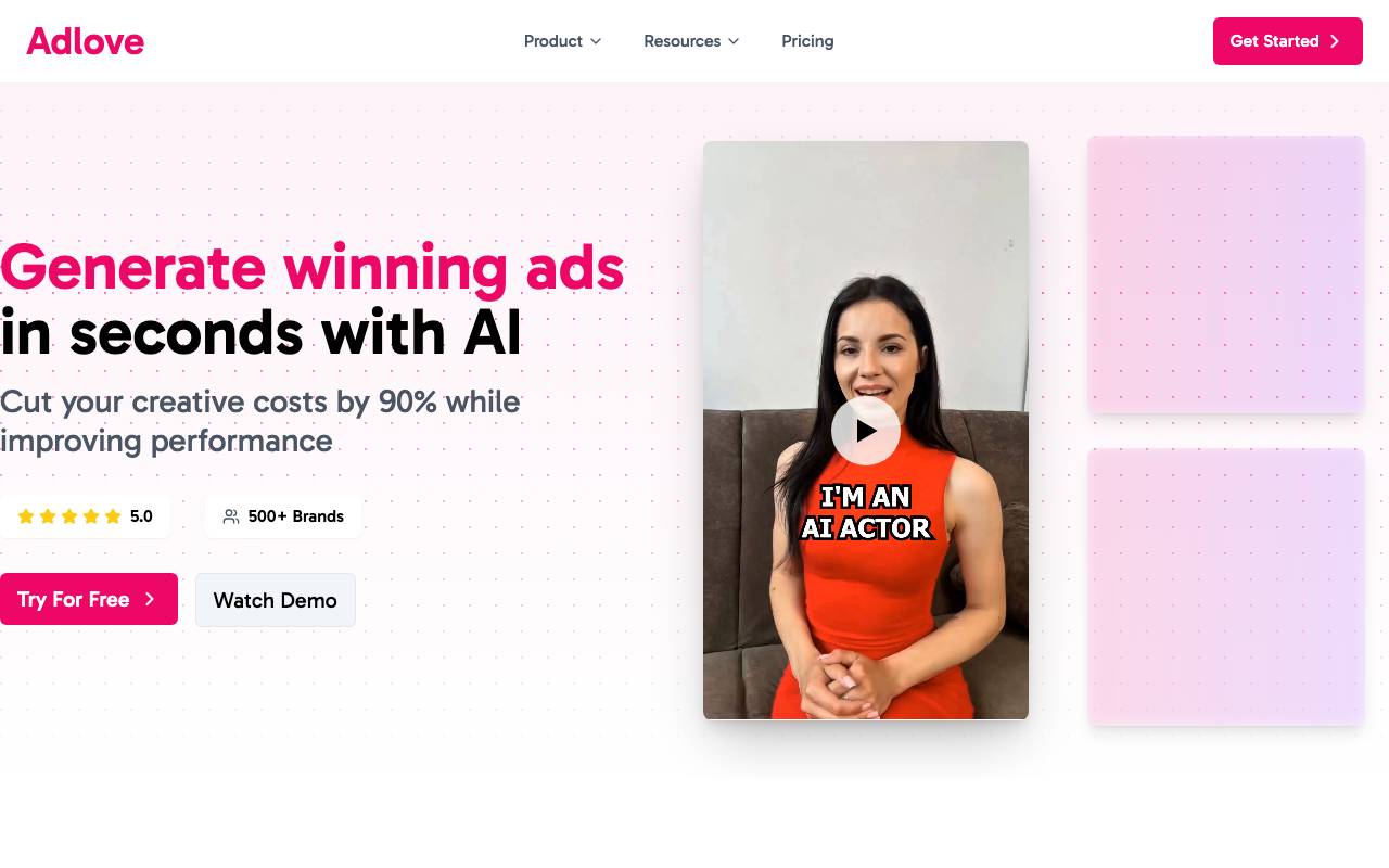 Adlove website preview