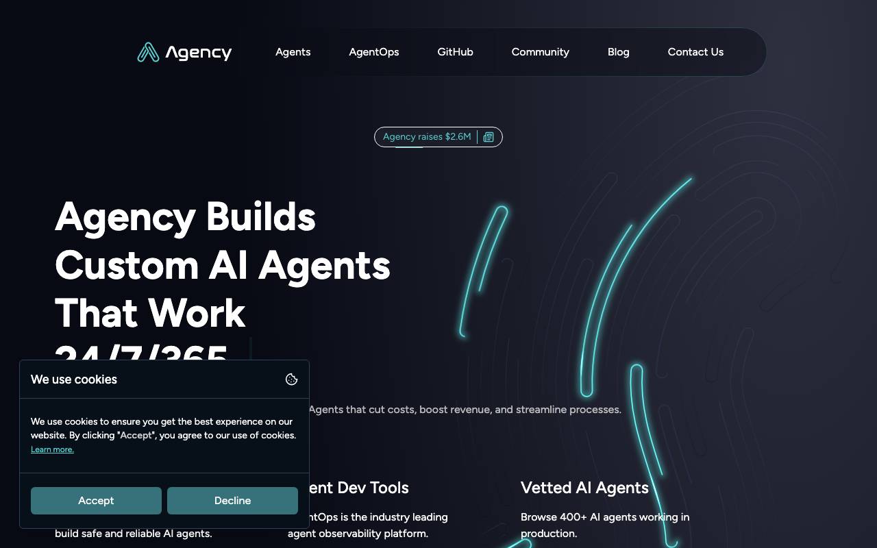 Agency AI website preview