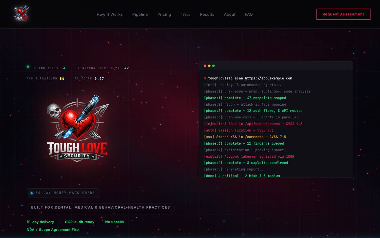 Agent shield website preview