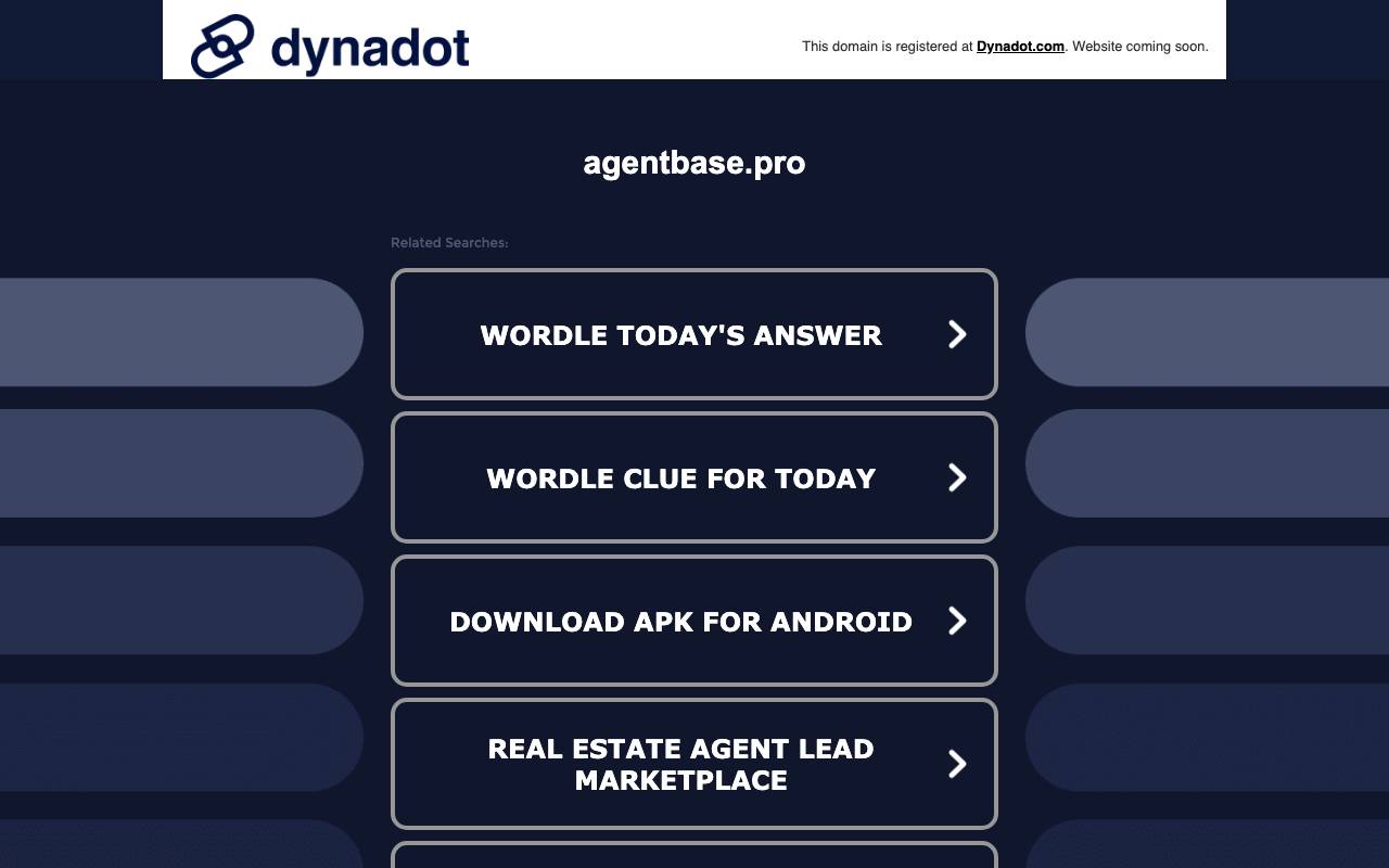 AgentBase website preview