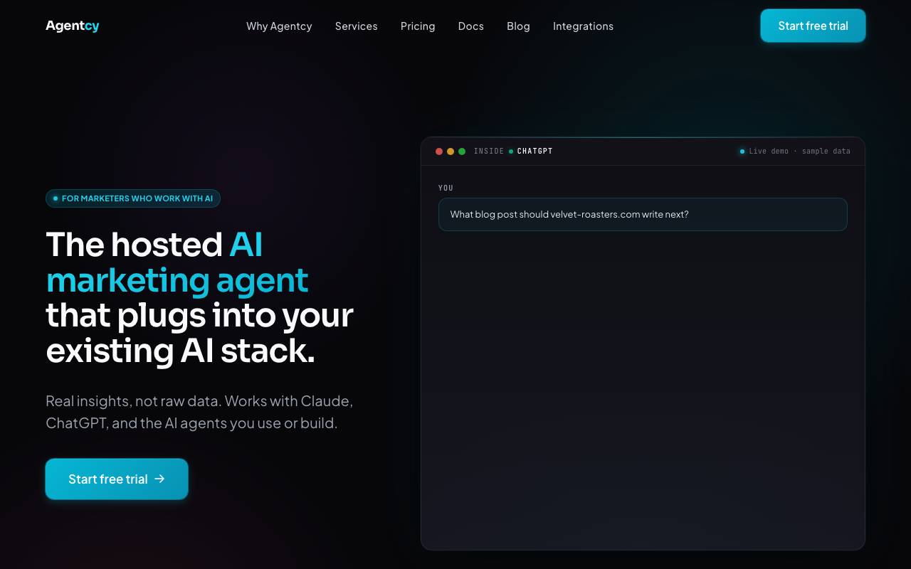 Agentcy website preview