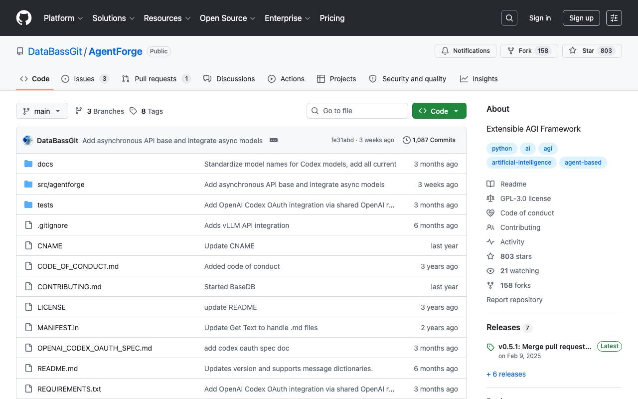 AgentForge website preview
