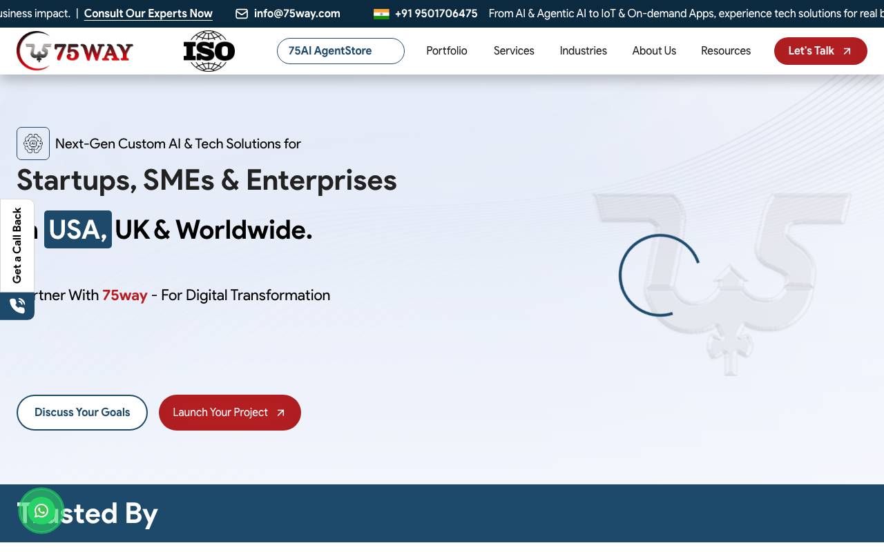Agentic AI Development Services website preview