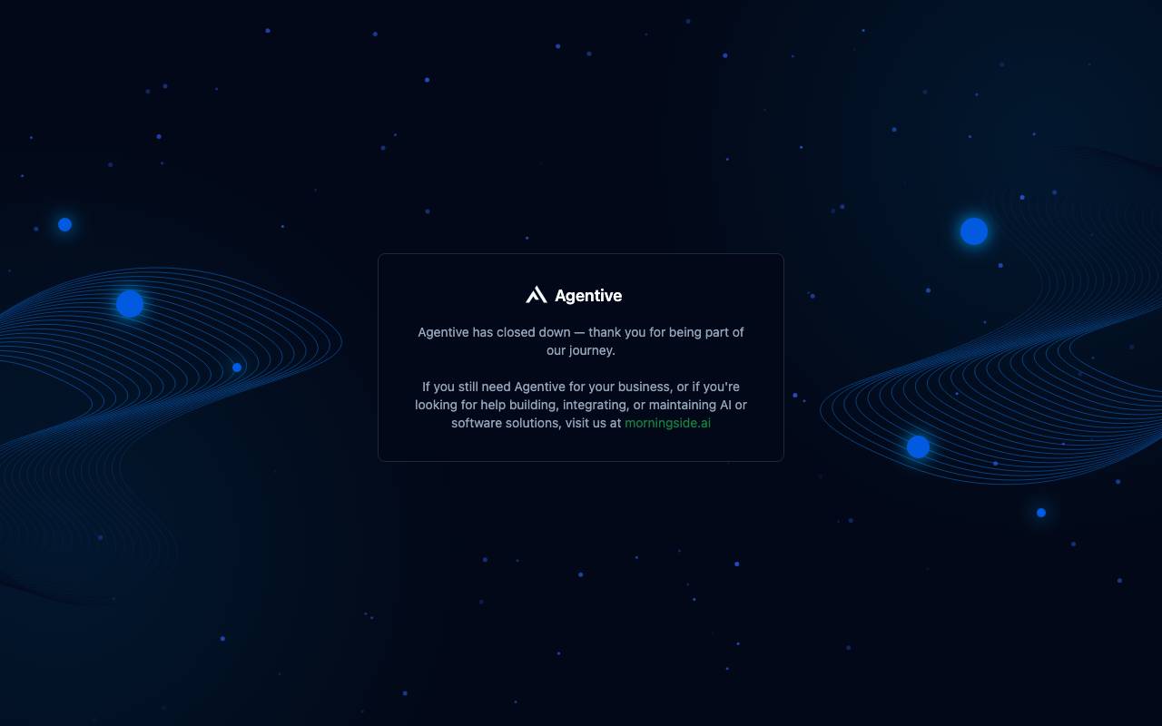 Agentive website preview
