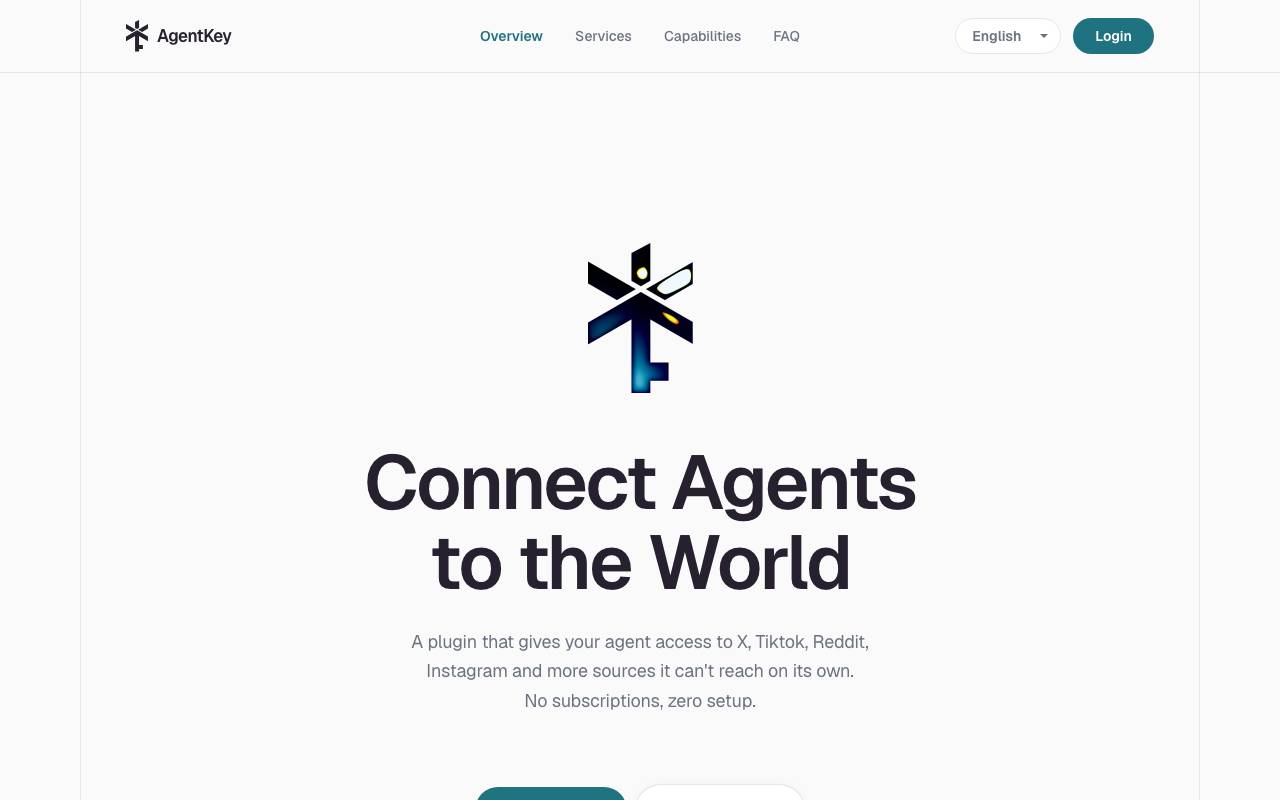 AgentKey website preview