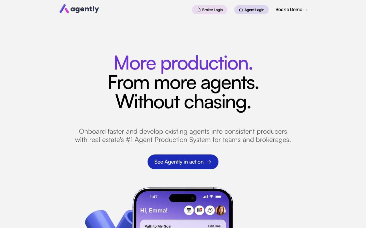 Agently website preview