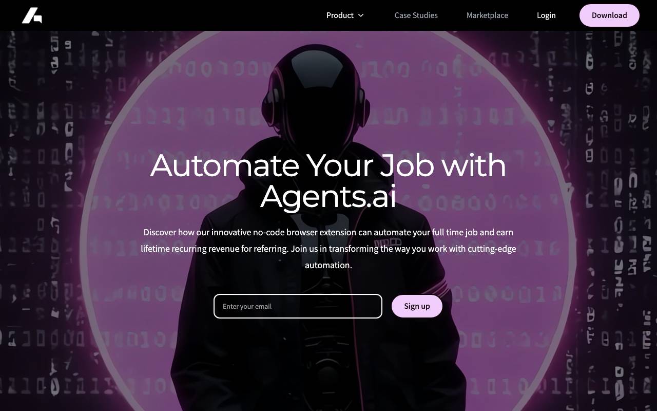 Agents.ai website preview