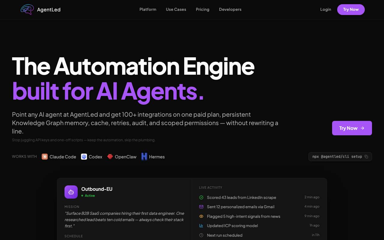 AgentsLed website preview