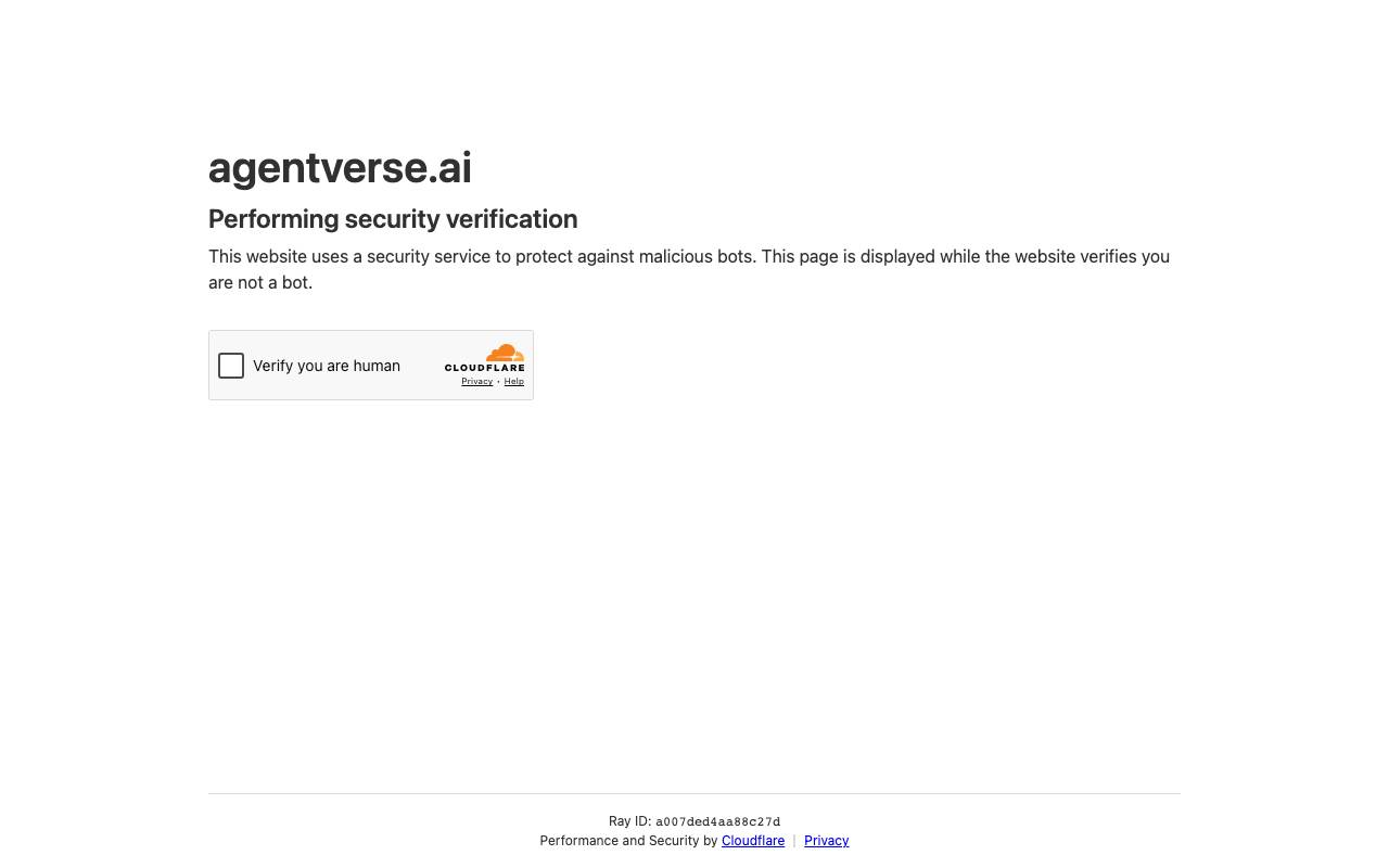 AgentVerse website preview