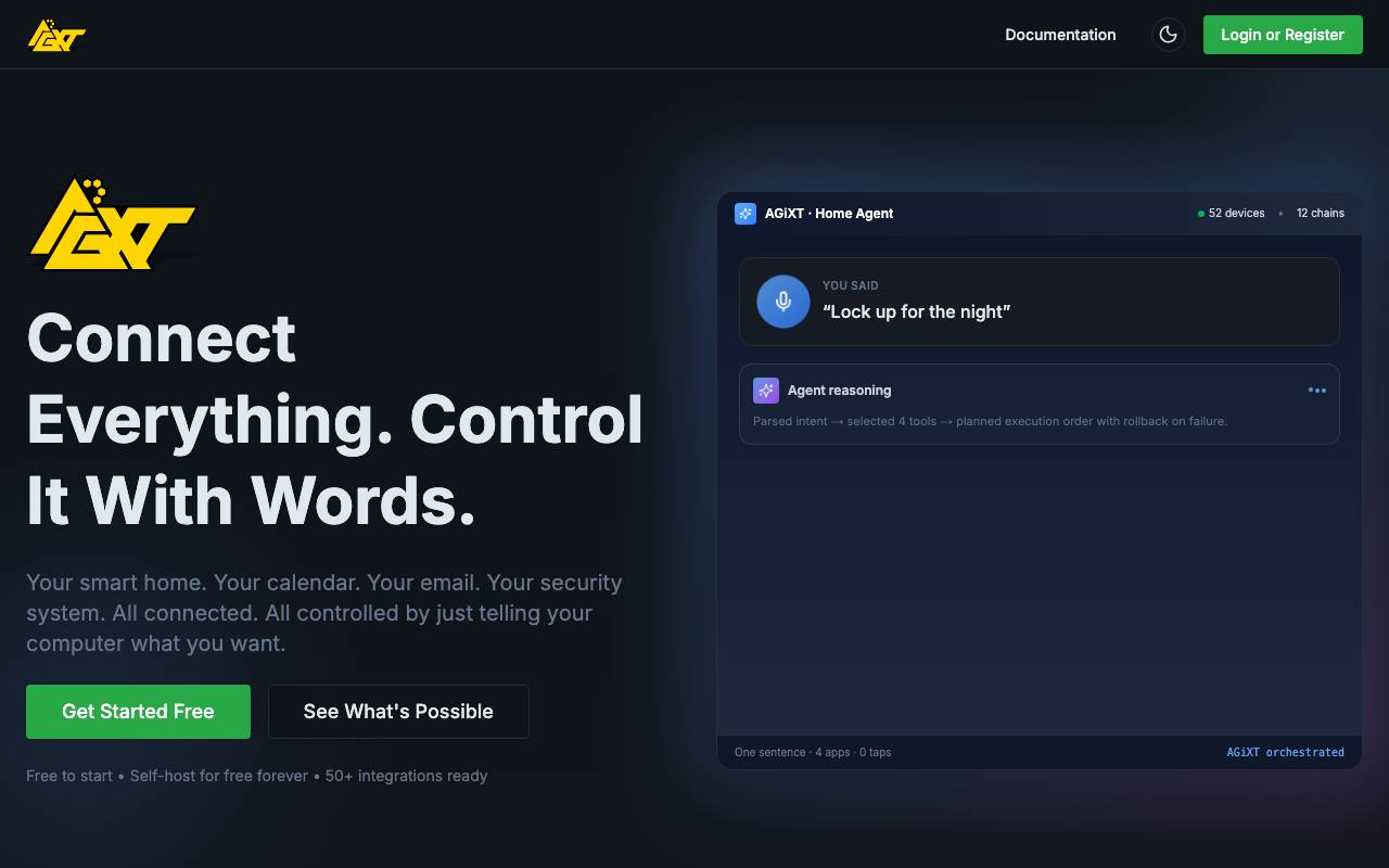 AGiXT website preview