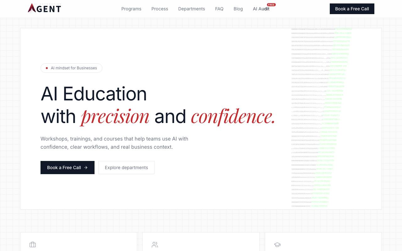 AI Automation Agent website preview
