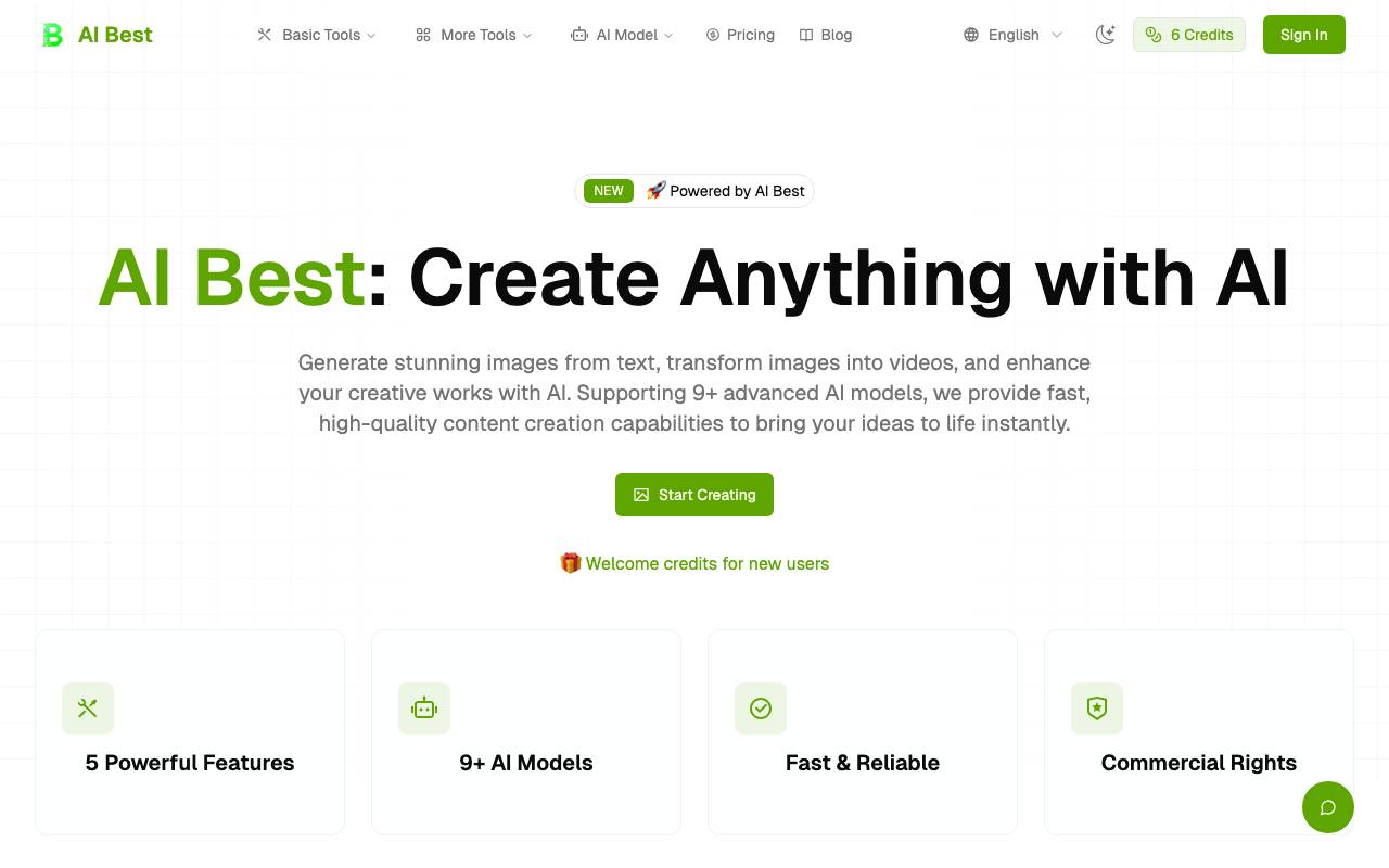 AI Best website preview