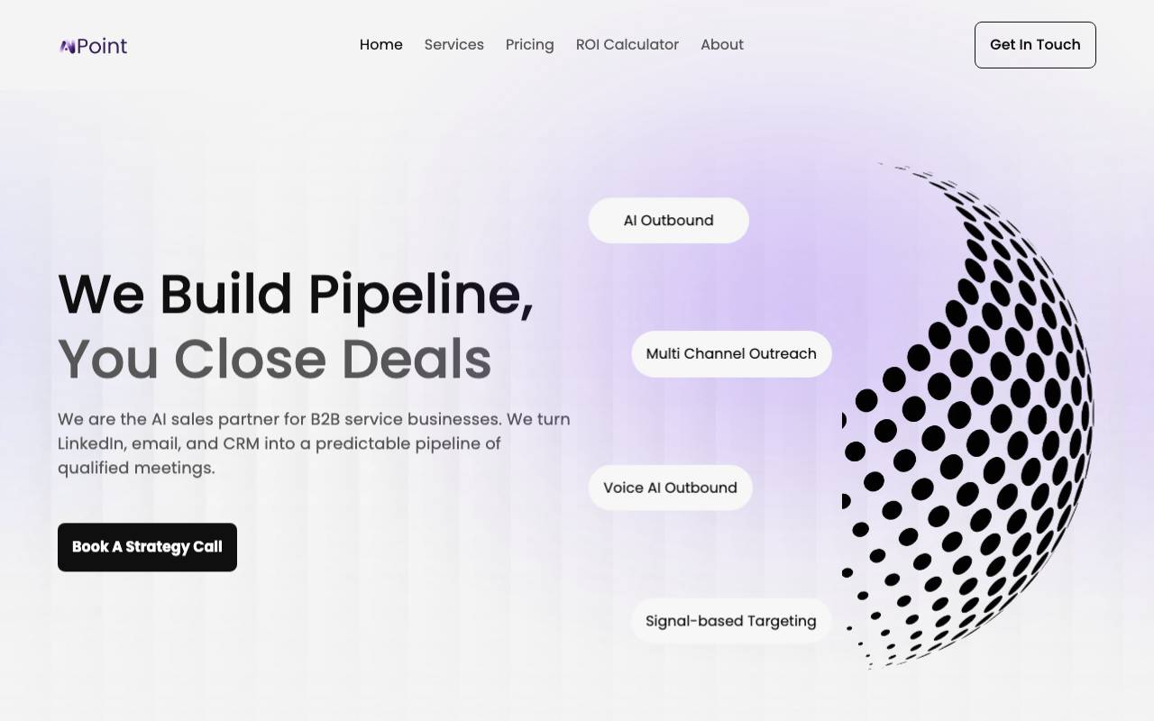 AI Point website preview