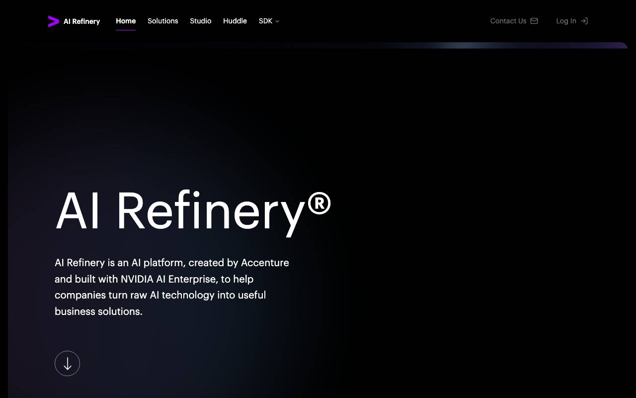 AI Refinery website preview