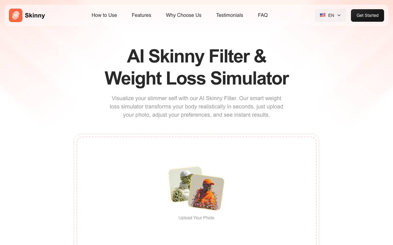 AI Skinny Filter website preview