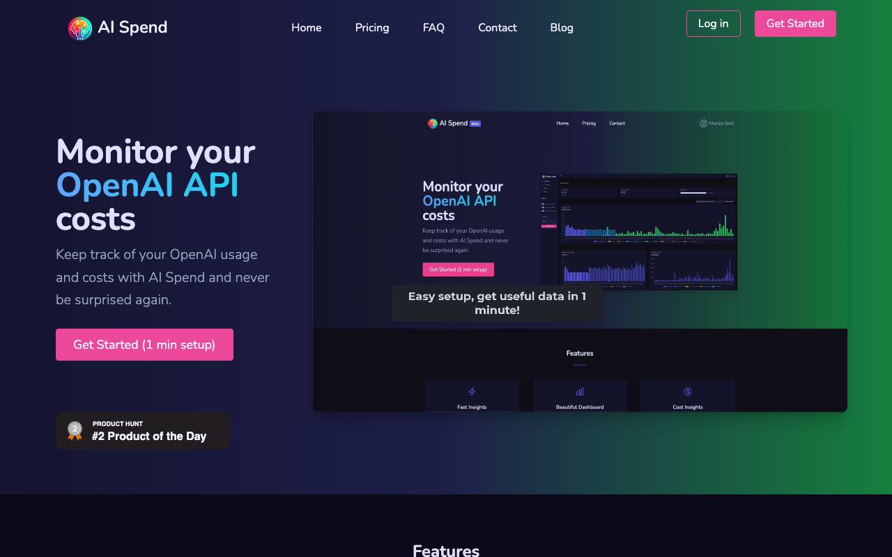 AI Spend website preview