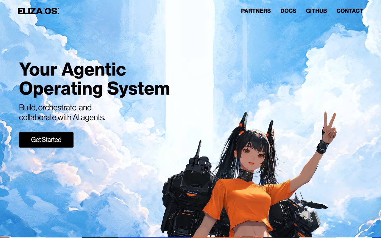 AI16z (ElizaOS) website preview