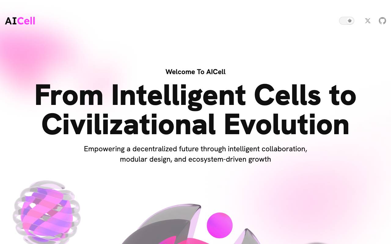 AICell website preview