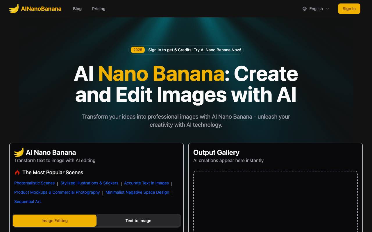 AINanoBanana website preview