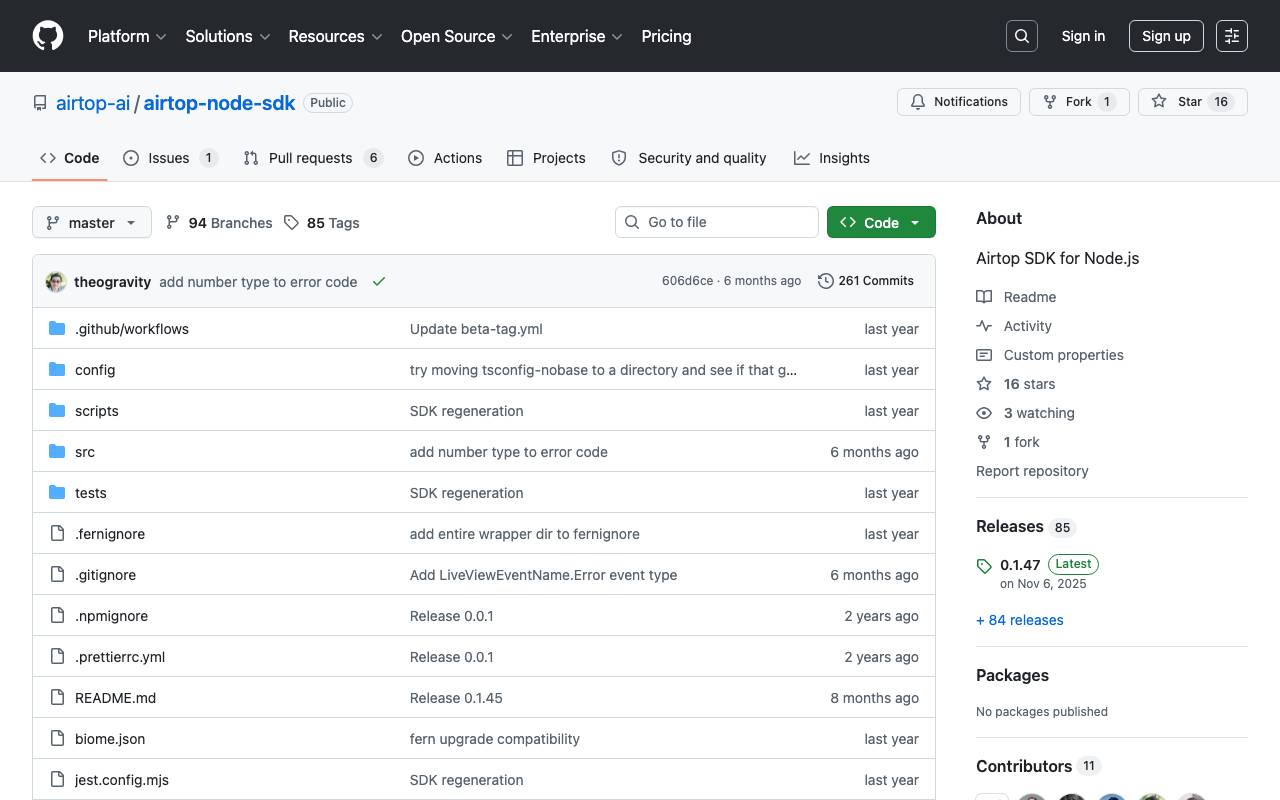 Airtop website preview