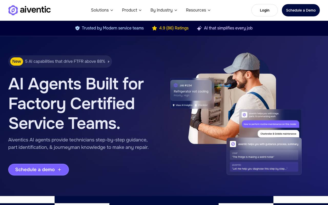 aiventic website preview