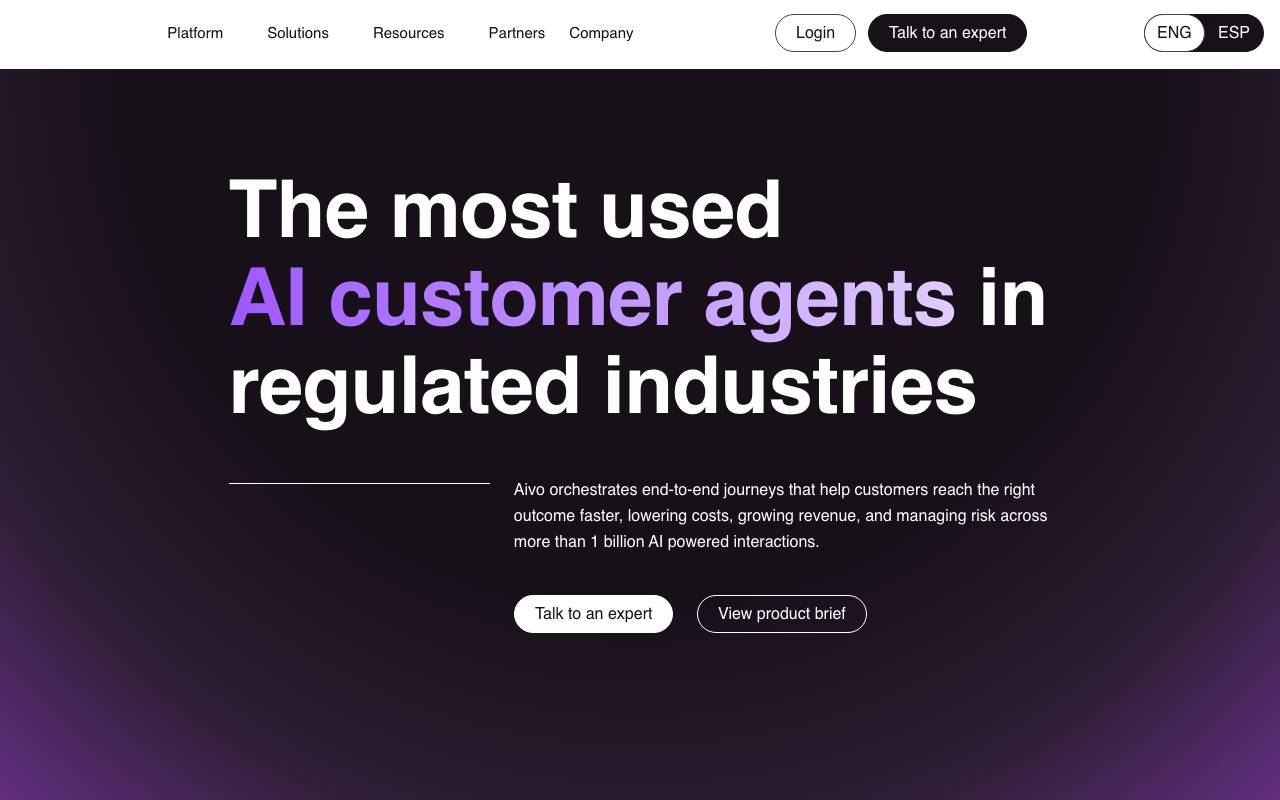 Aivo website preview