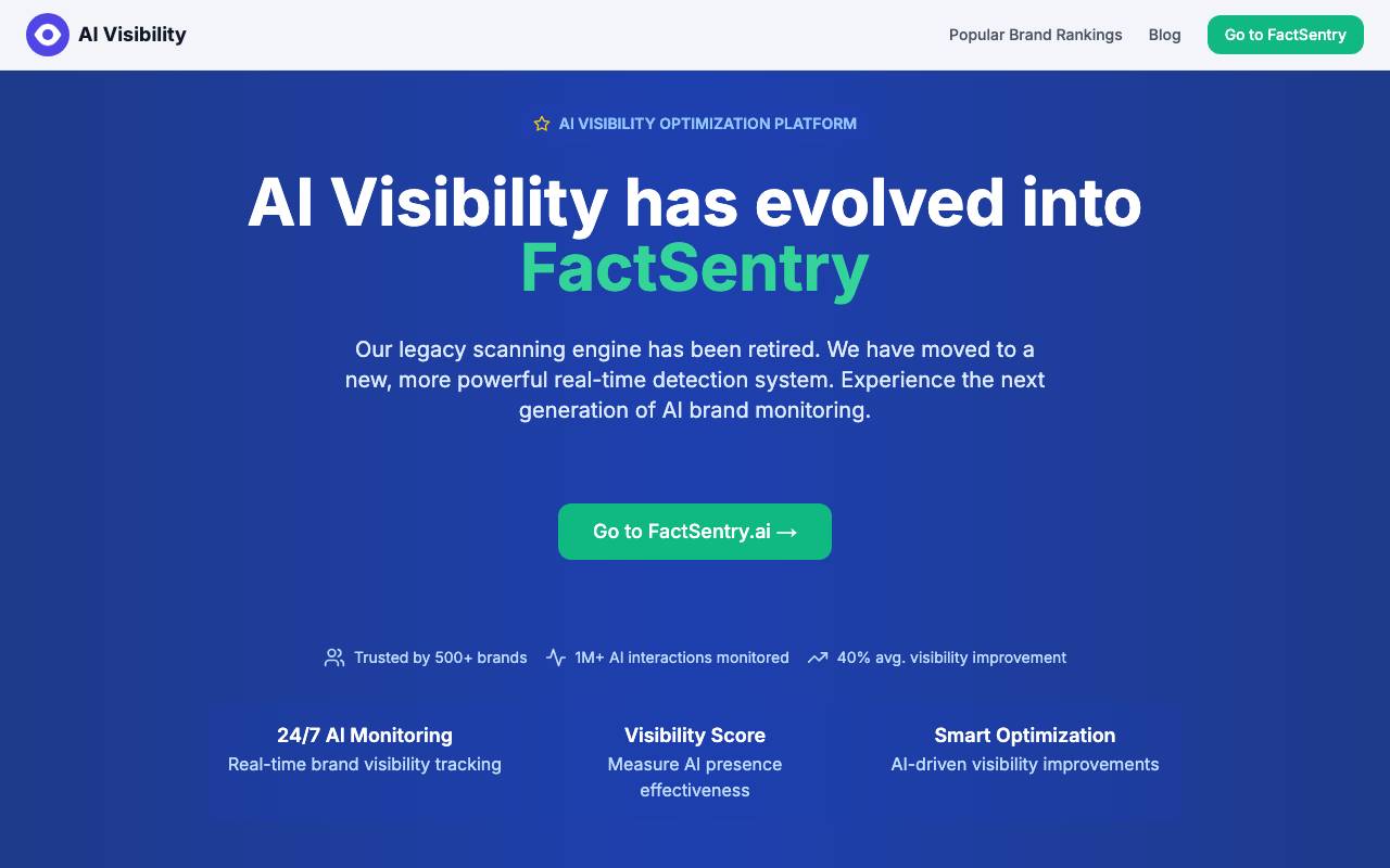 Al Visibility website preview