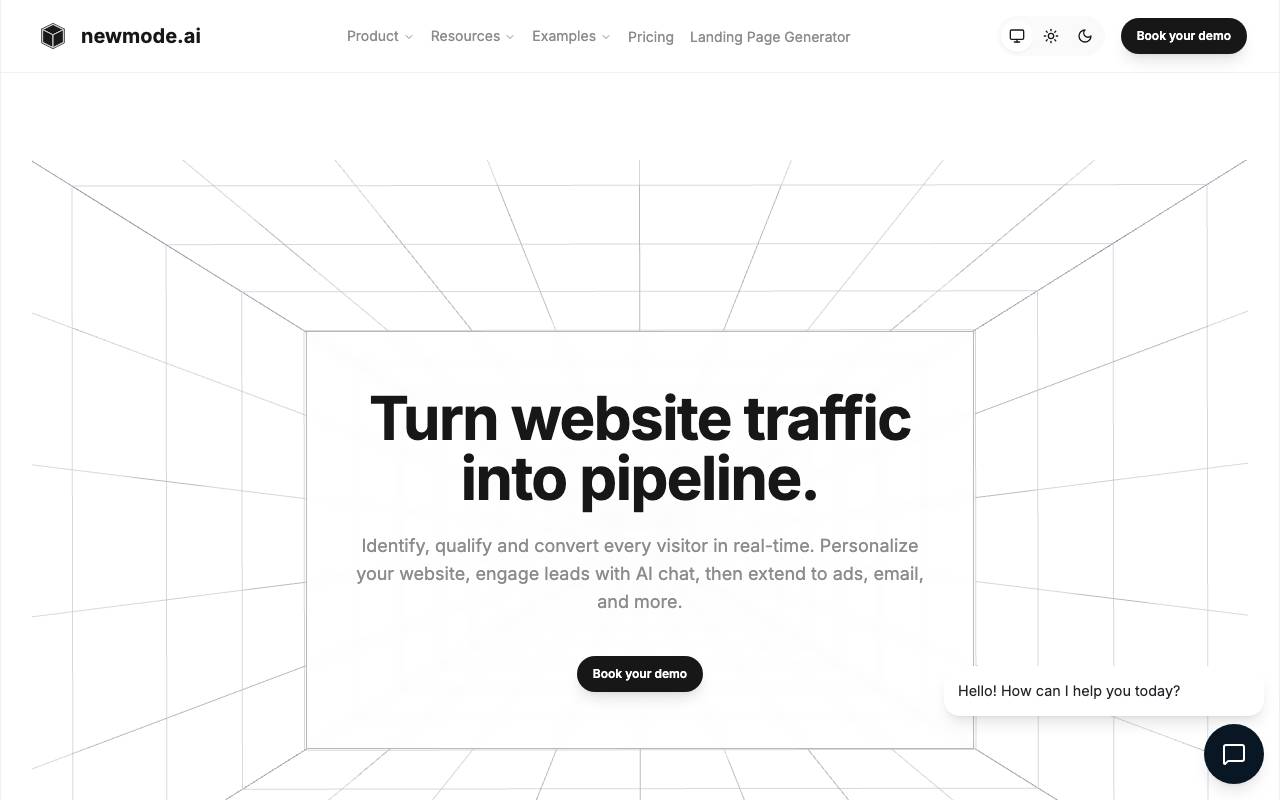 Algomo website preview