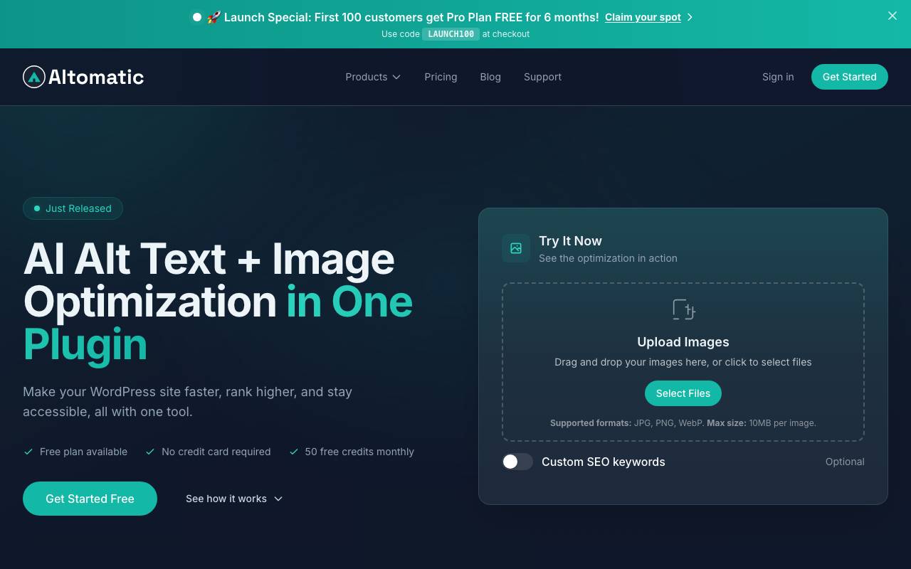 Altomatic.ai website preview
