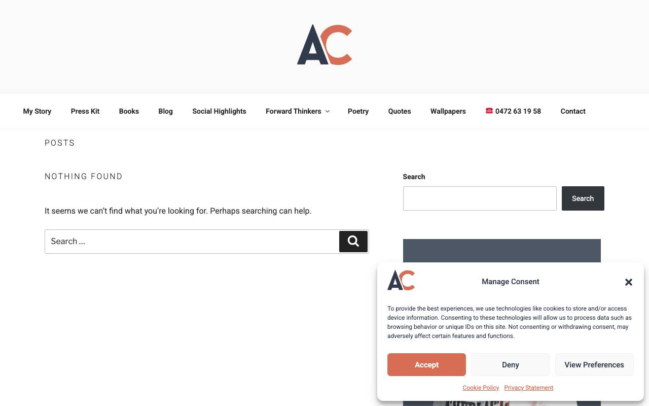 Andreas Christodoulou website preview