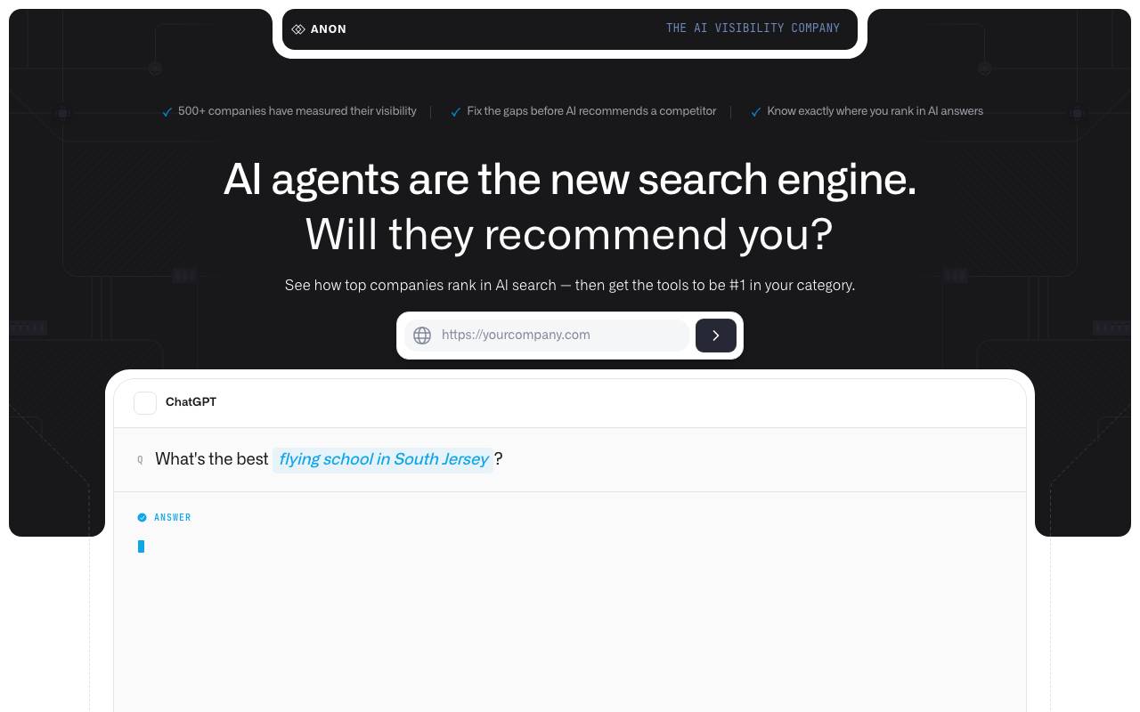 Anon website preview