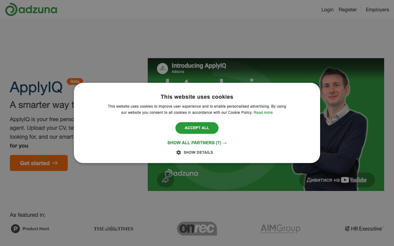 ApplyIQ website preview