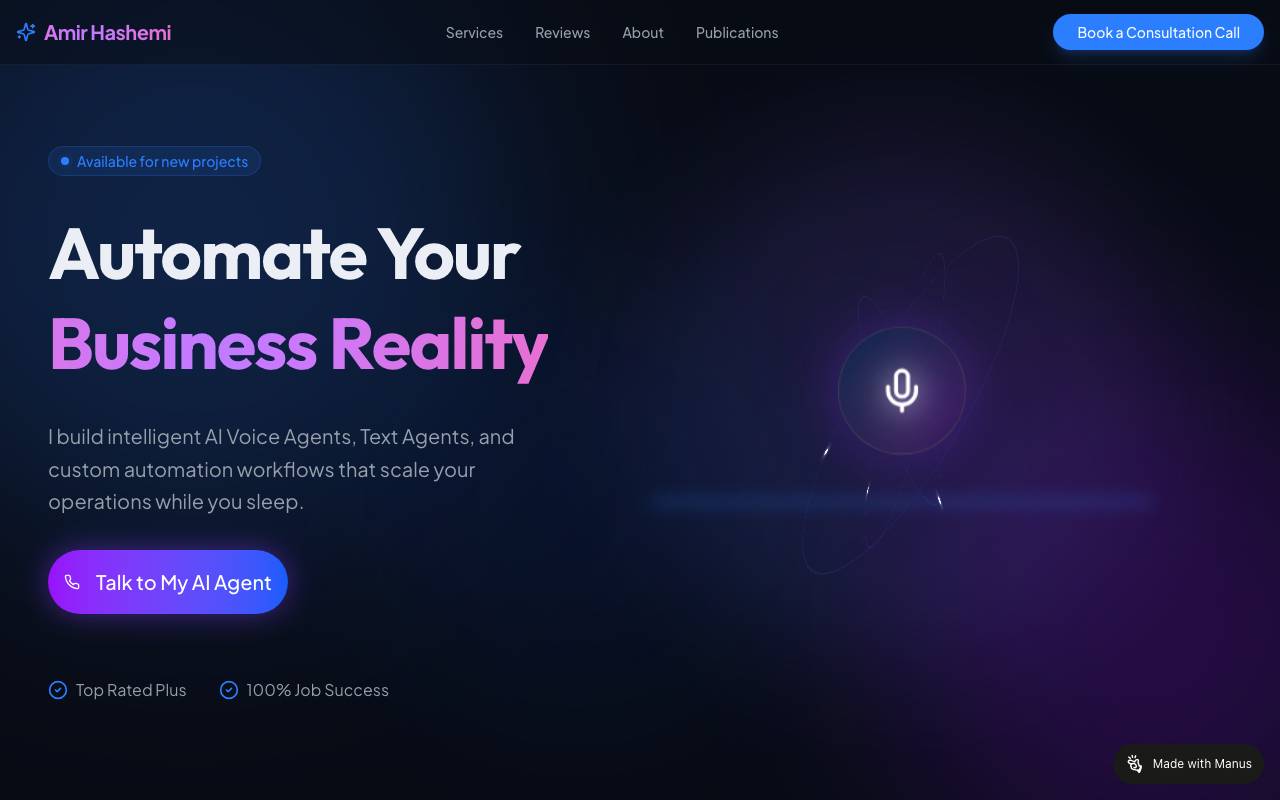 Appointment Setter Voice website preview