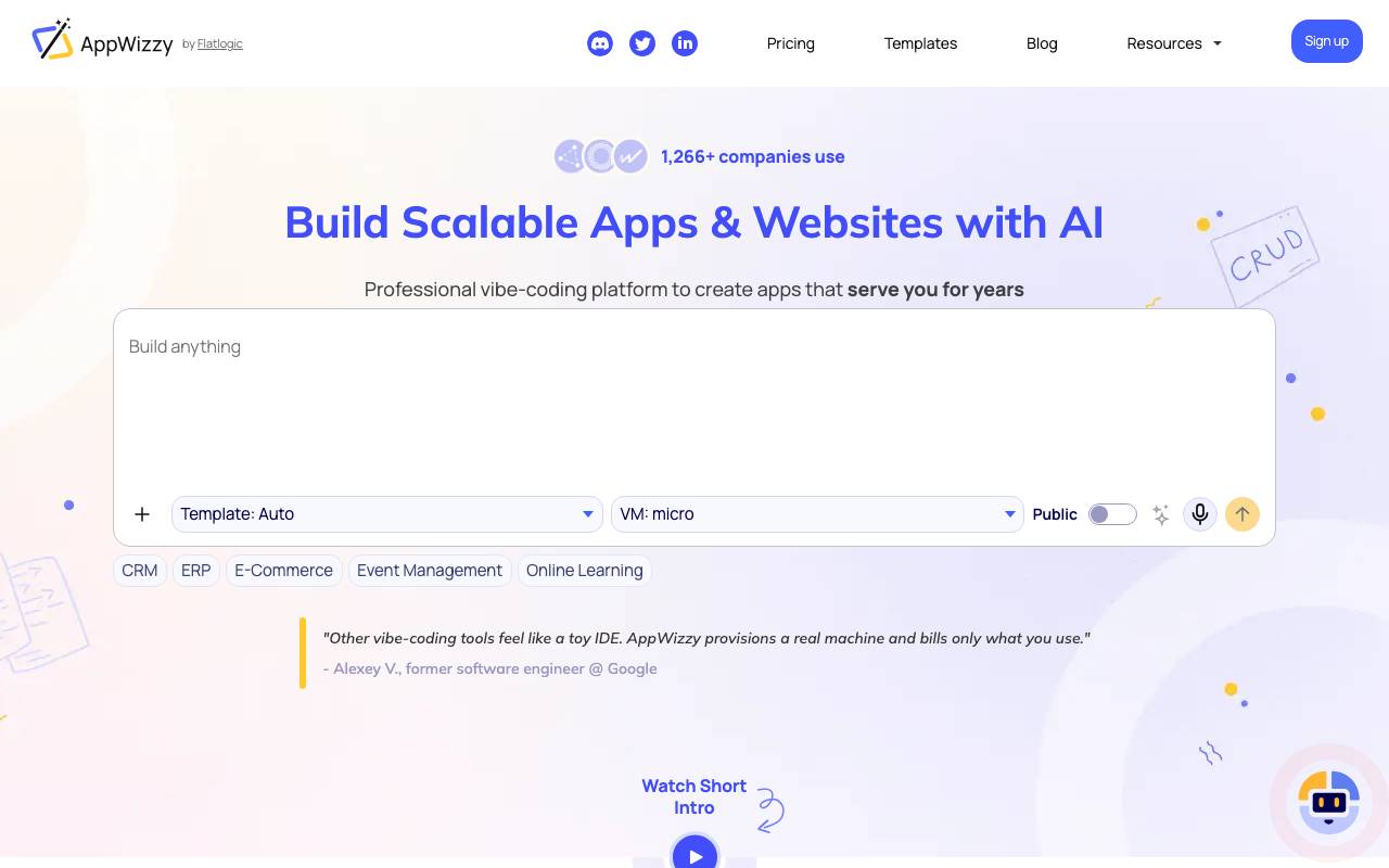AppWizzy website preview