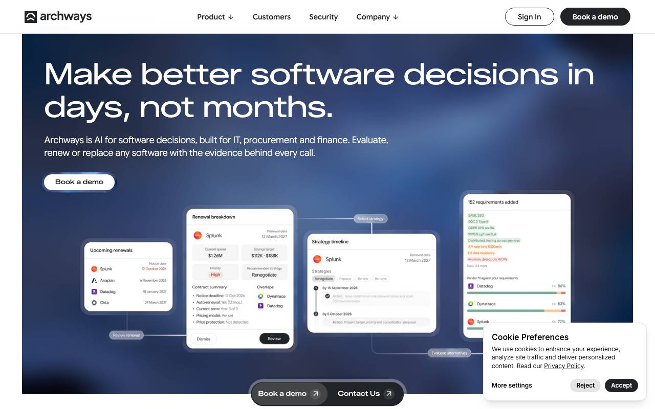 Archways website preview