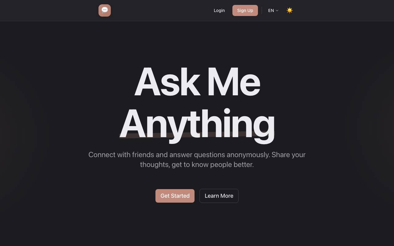 AskAnything website preview