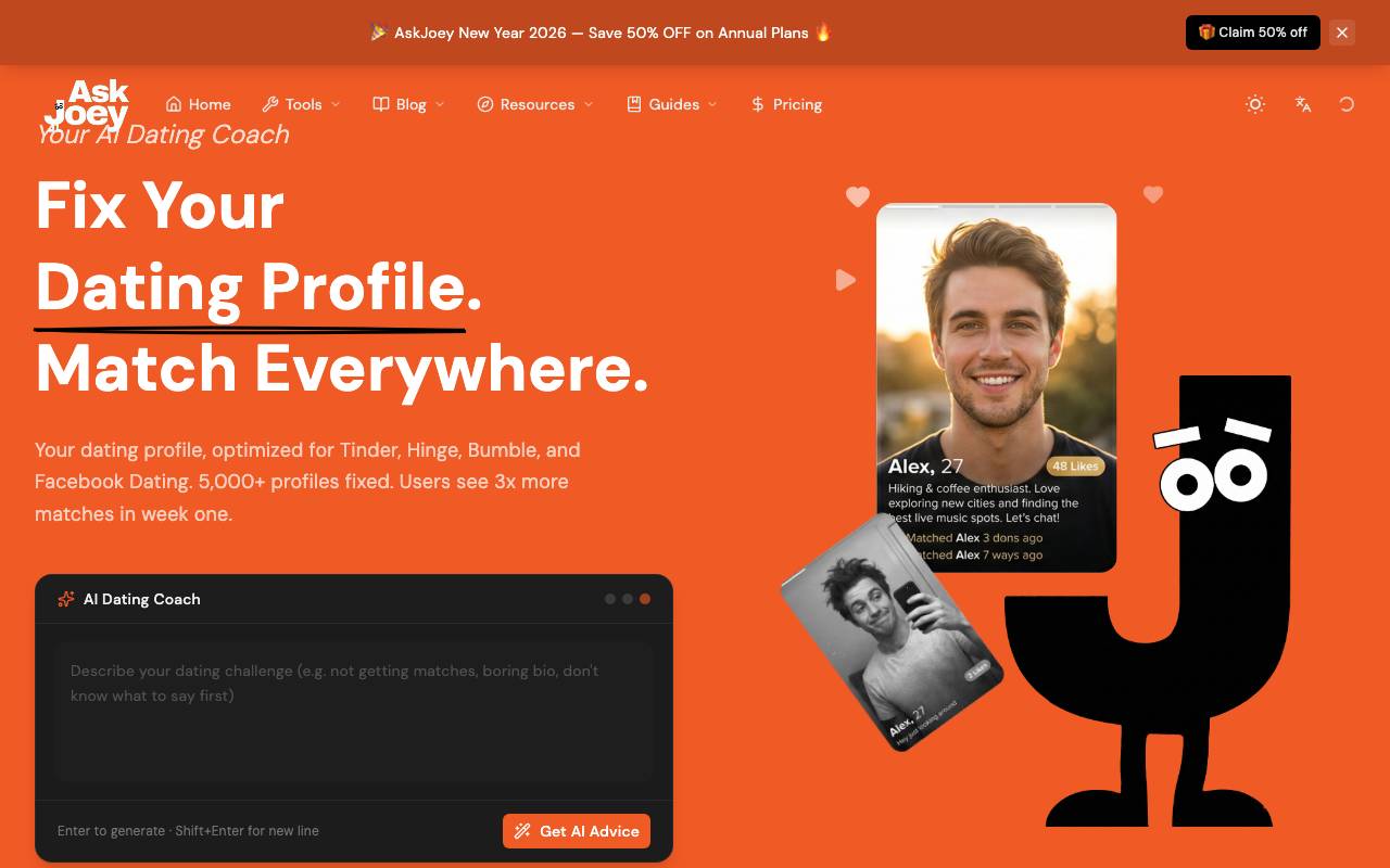 AskJoey website preview