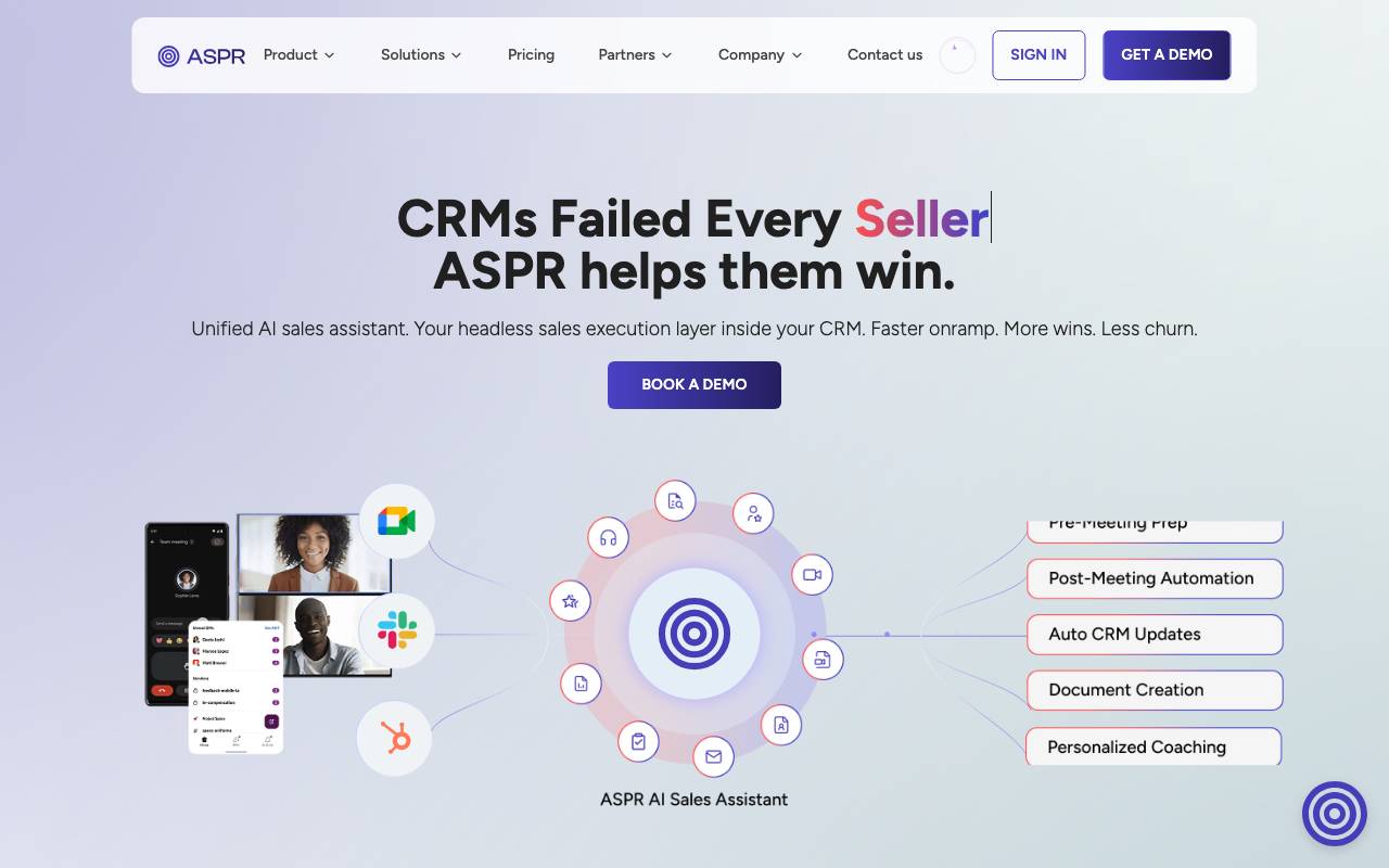 ASPR Sales Analyst AI website preview