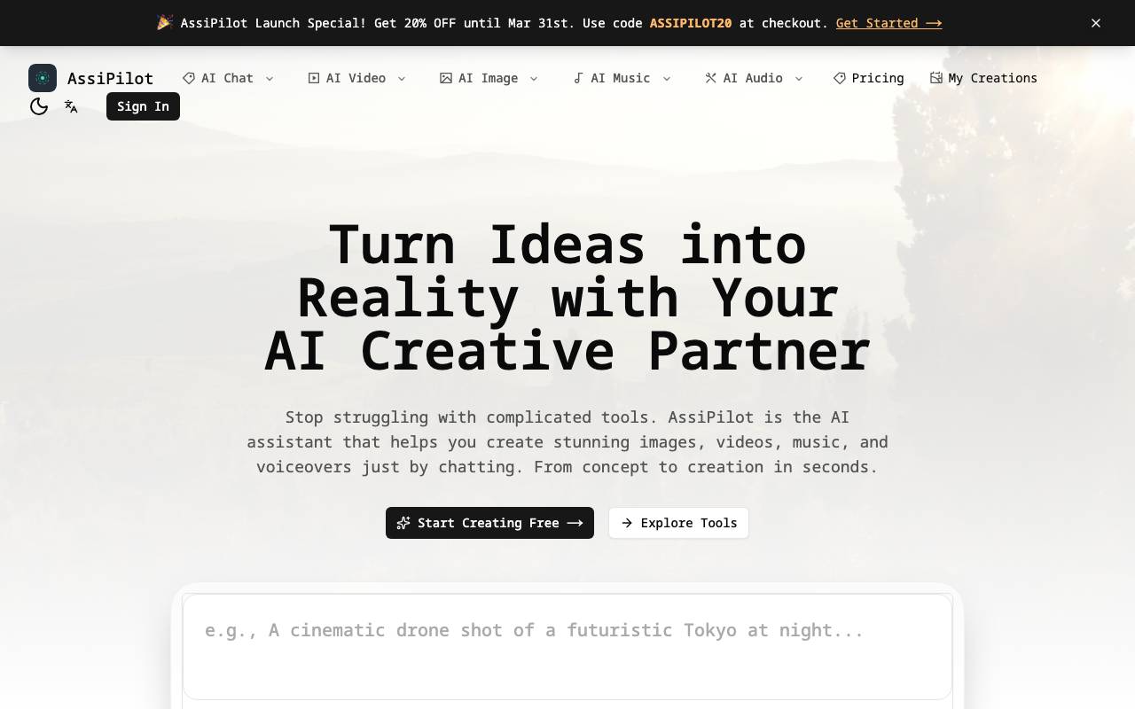 AssiPilot website preview