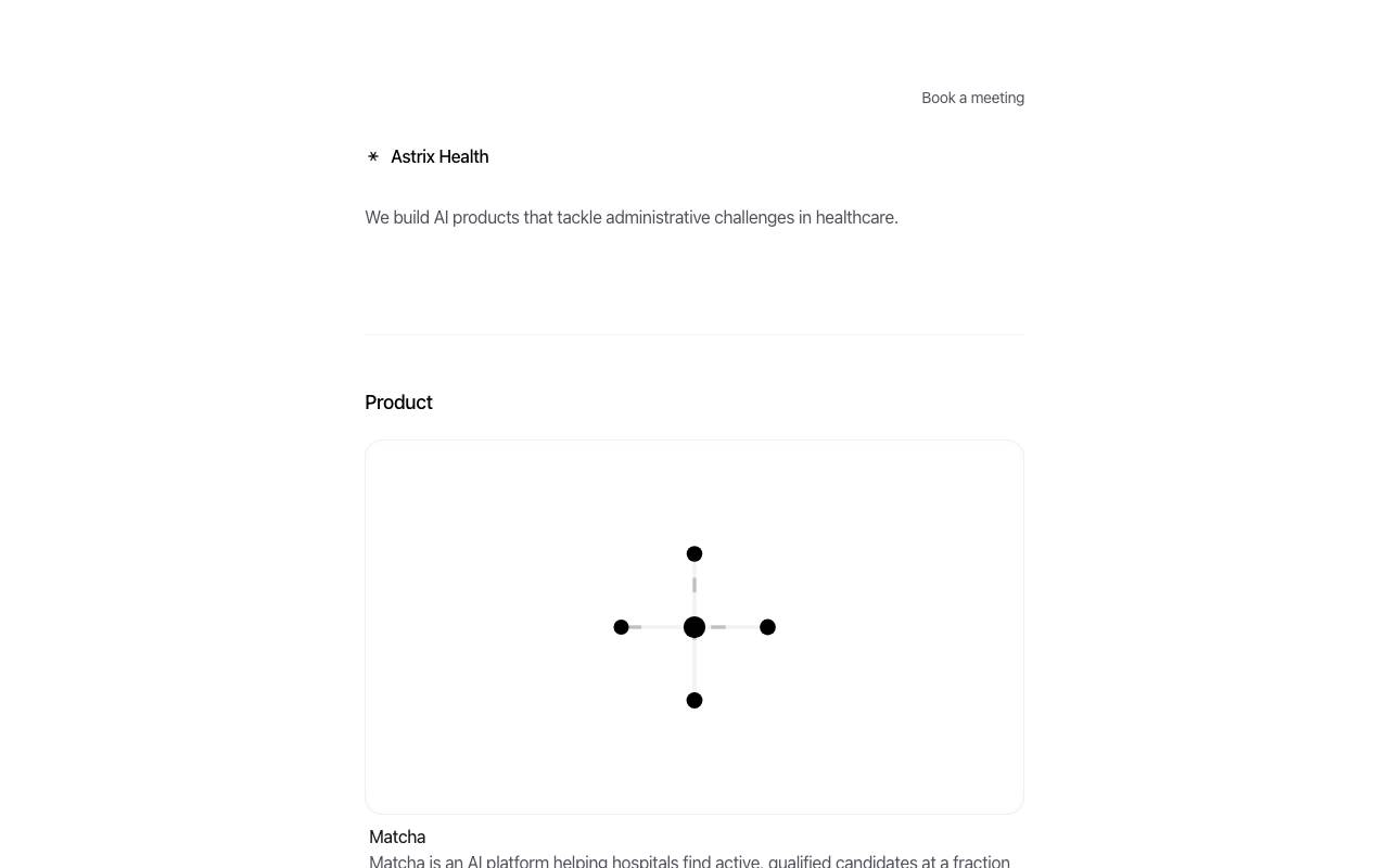 Astrix Health website preview