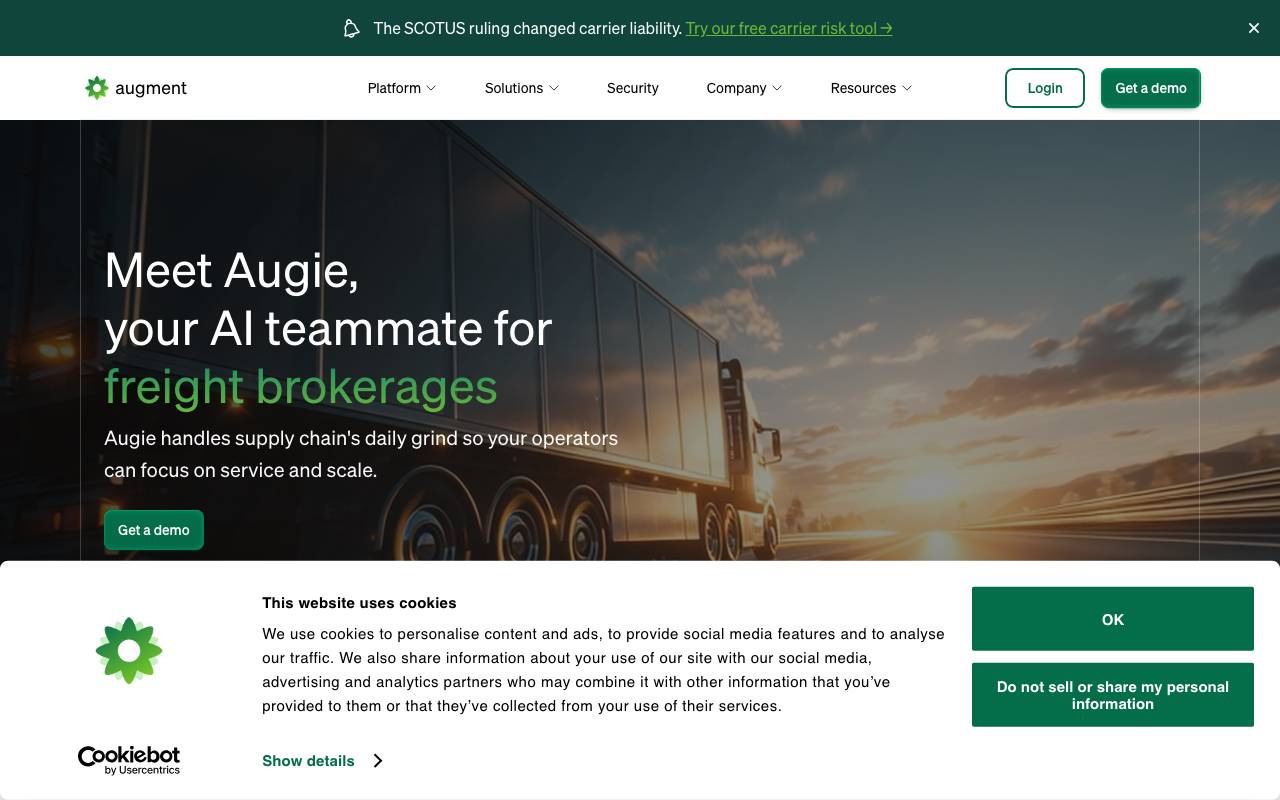Augment (Augie) website preview
