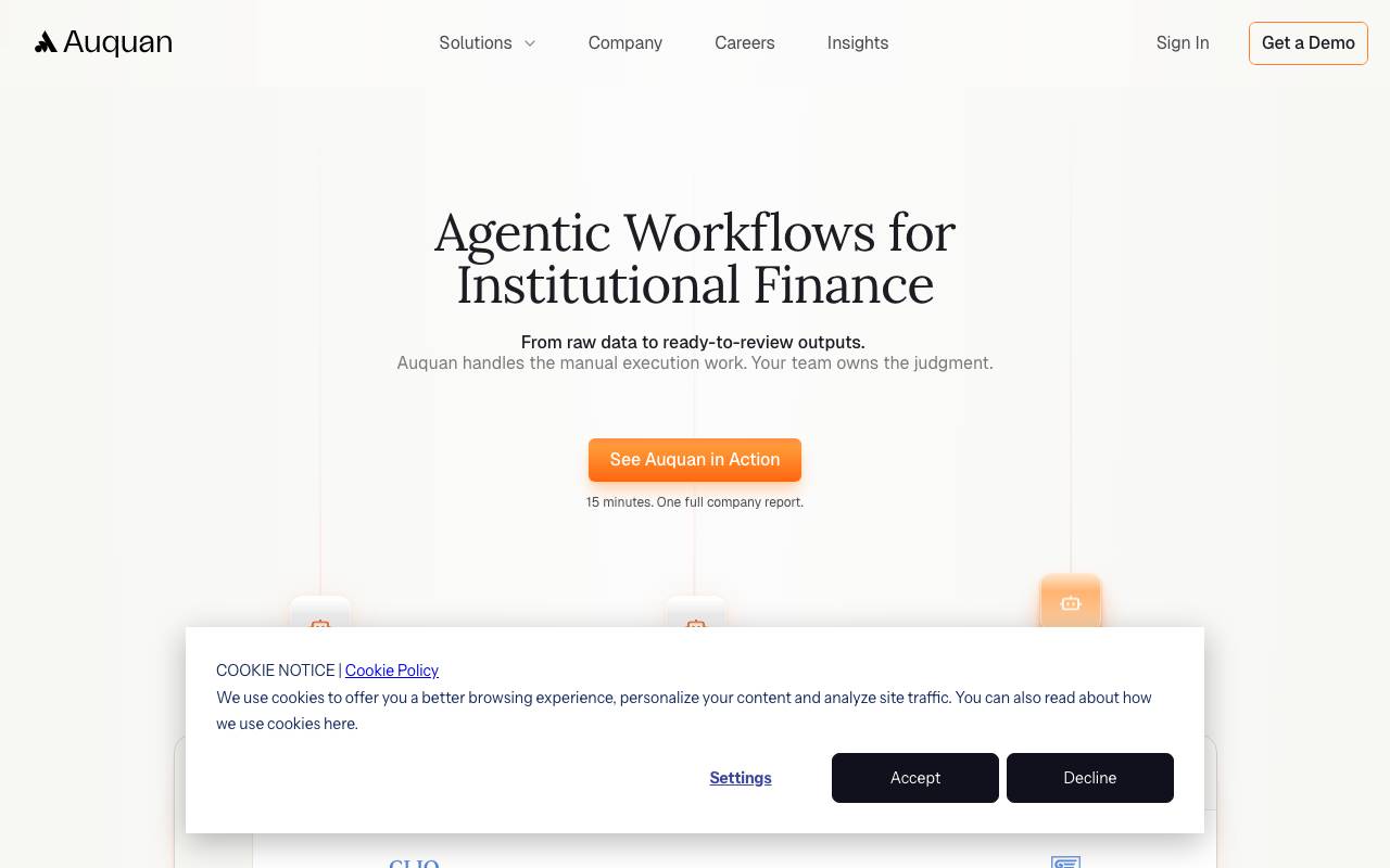 Auquan website preview