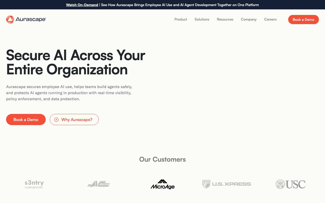 Aurascape website preview