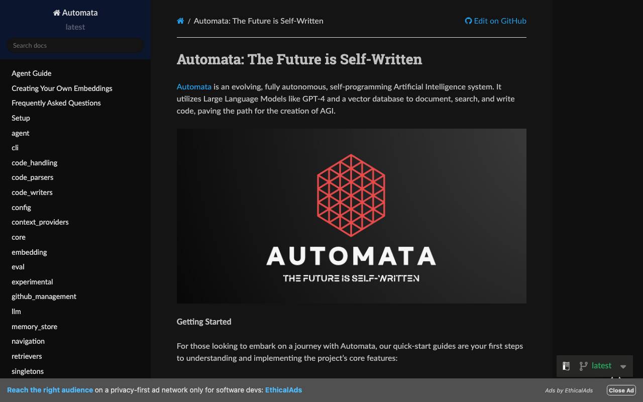 Automata website preview